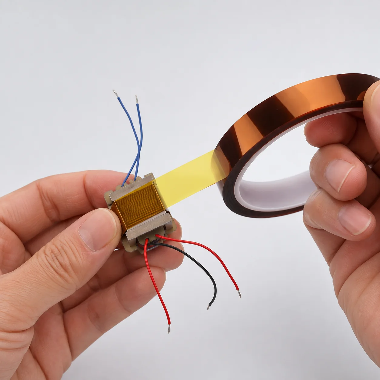 Polyimide tape used on electronic coil component